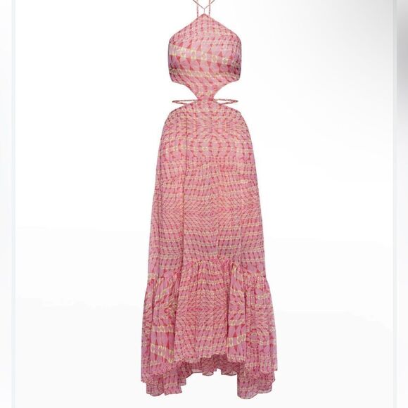 Misa Los Angeles Dailia Maxi Dress In Septima Geo XS NWT $510 - Picture 6 of 8